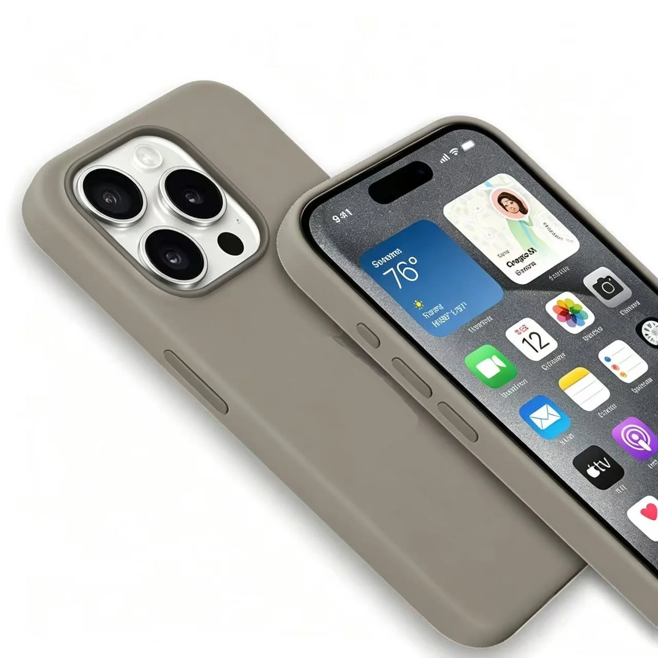 Oficjalne etui silikonowe 1:1 do iPhone 15 Pro Max 15Pro 15, kompatybilne z bezprzewodowym ładowaniem Magsafe, z przyciskiem do aparatu. — zdjęcie produktu 6