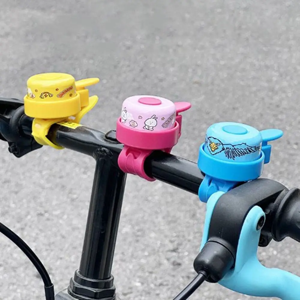 Funny Bicycle Scooter Bell Horns Bike Cartoon Printed Children Girls Cycling Ring Alarm for Handlebars Universal Accessories