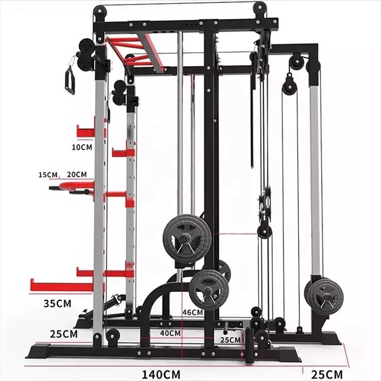 Fitness household comprehensive home gym multifunzionale jaula multi functional smith machine functional trainer