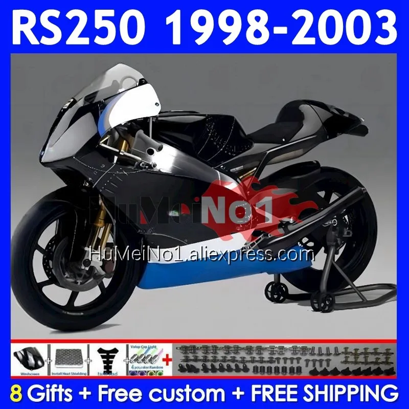 RS250RR blue stock For Aprilia RSV250 RS 250 RS250 RR 98 99 00 01 02 03 318No.1 RS-250 1998 1999 2000 2001 2002 2003 Fairing