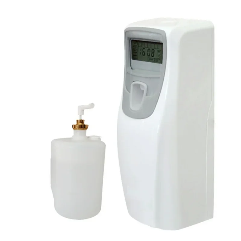 

Автоматический программируемый дозатор ароматов с ЖК-дисплеем для офиса: распылитель для парфюмерии, спирта или дезинфицирующего средства (с возможностью использования баллонов)