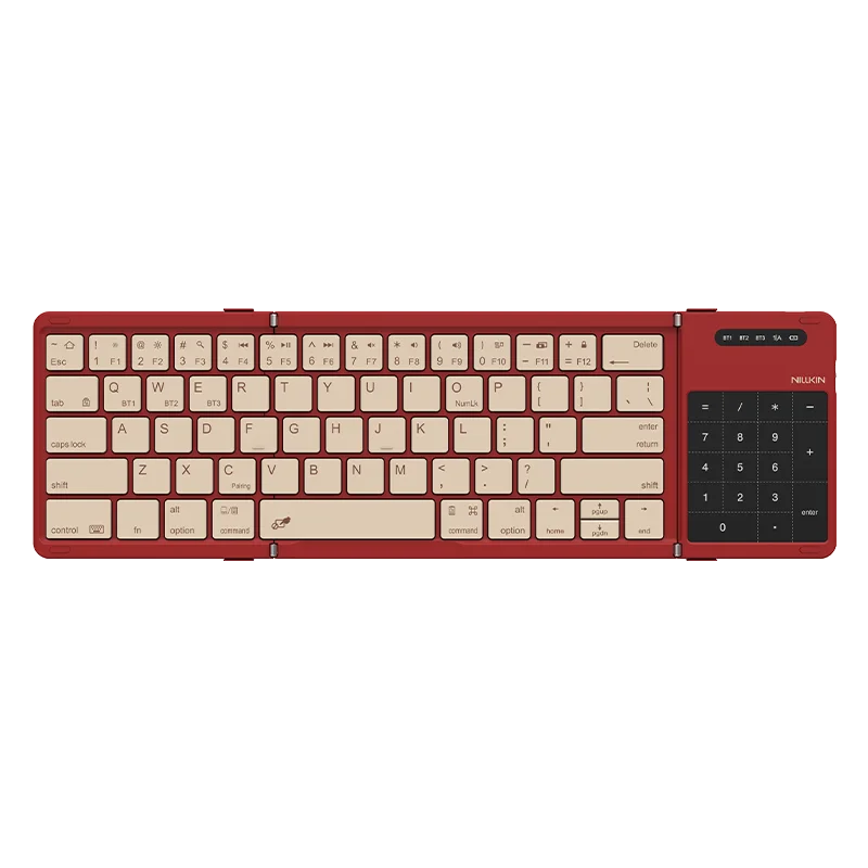 NILLKIN Cube Pocket Keyboard, Multi-Device Bluetooth 5.0 Wireless Keyboard Switch 3 Devices with Touchpad for PC Laptop