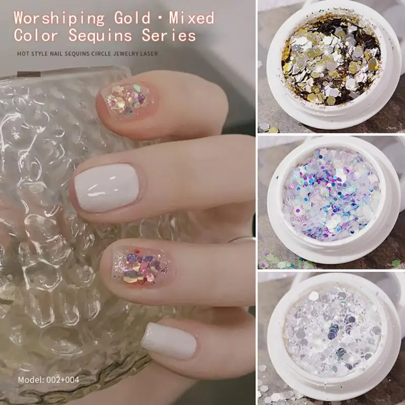 Nagel Glitter Flocken Set holo graphische Explosion Flash Pulver Pailletten Paille tte Maniküre Nail Art Pigment Dekoration Werkzeuge glsp