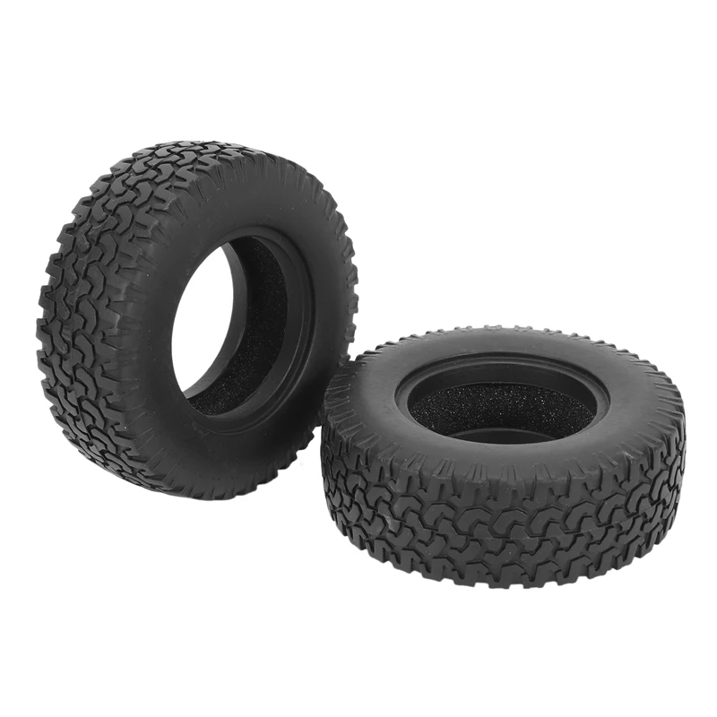 2PCS 1.55 Inch Rubber Tires For 1/14 Rm8 Baja RC Rock Crawler Remote Control Car Tyres