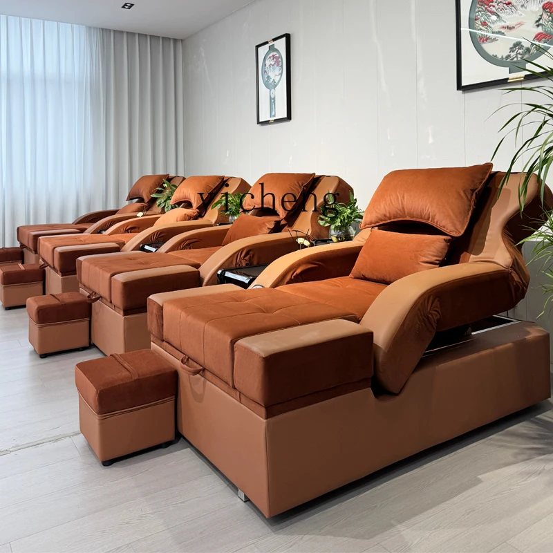 ZC High-End-Fußbad-Sofa, elektrisches Ohrpicking-Spa-Sofa, Fußmassage, Fußmassage, integriertes Massagebett