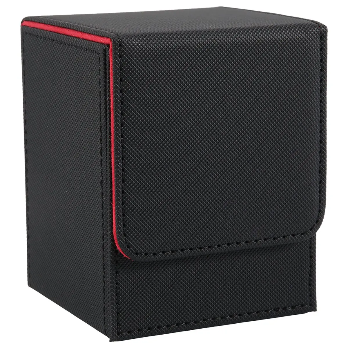 【CYBER MONDAY】Card Case Deck Box Sleeved Cards Deck Game Box for Binders: 100+, Black Red