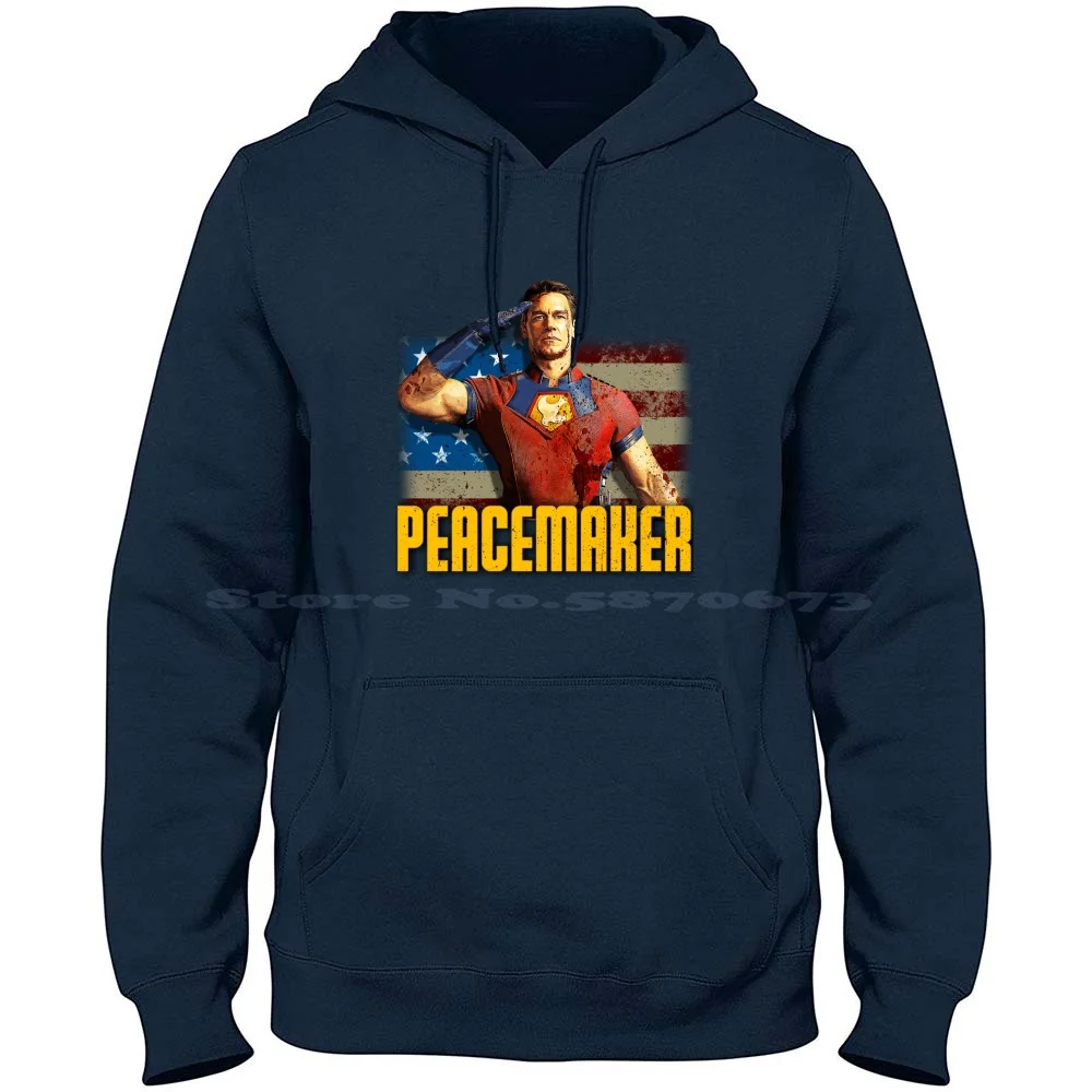 Peacemaker 2022 100% تي شيرت بقلنسوة من القطن الخالص صانع السلام 2022 Supper Hero Hbo Max