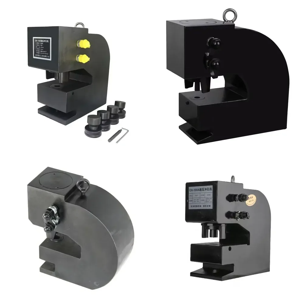 

100 Ton Hydraulic Punching Tool CH-100 Busbar Pressing Machine Large Size 22MM Collocation Electric Pump Iron Custom Voltage