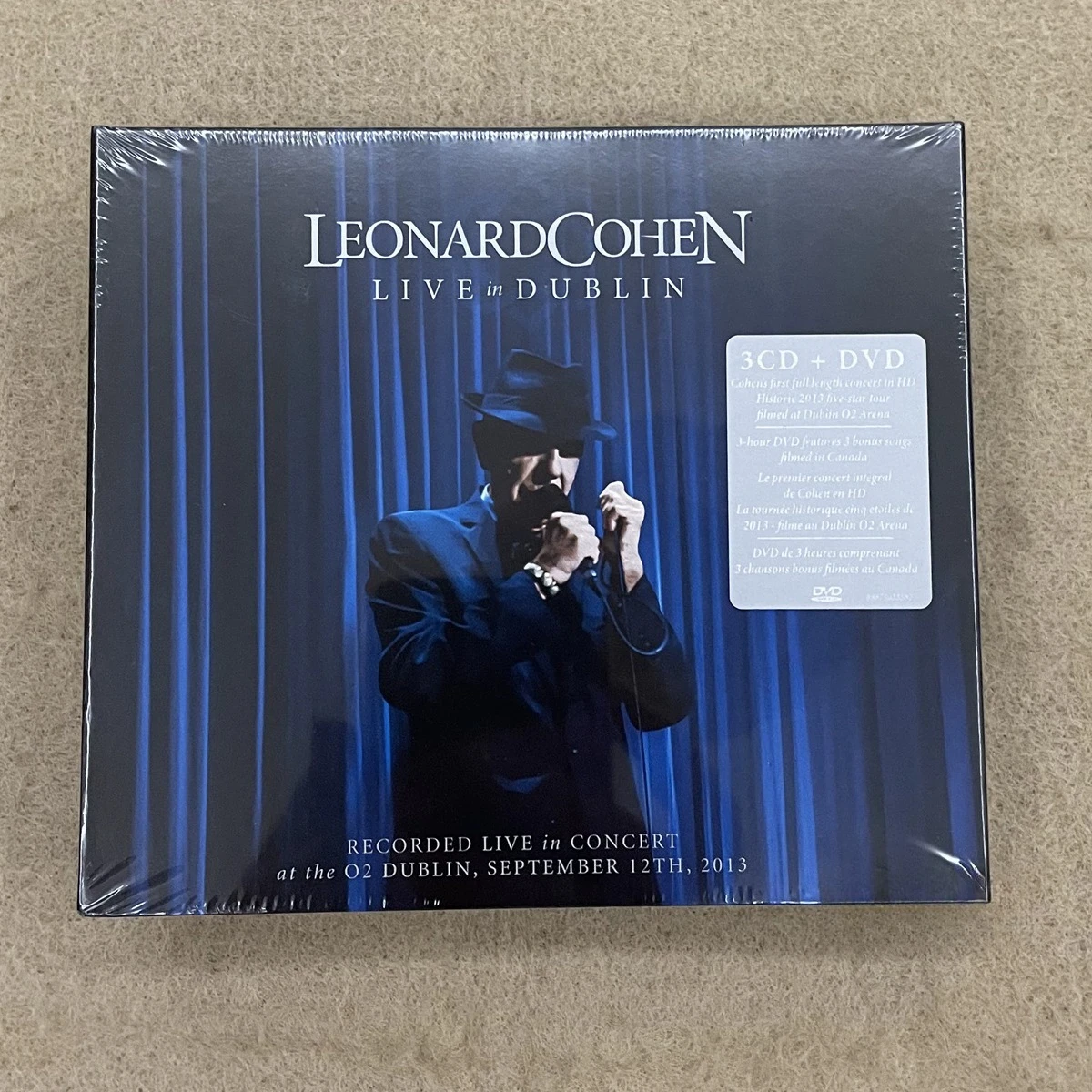 ليونارد كوهين لايف في دبلن 3CD+DVD - الخالدة الشعبية-روك لايف كلاسيك - غناء عميق مميز لمحبي الموسيقى وجميعها