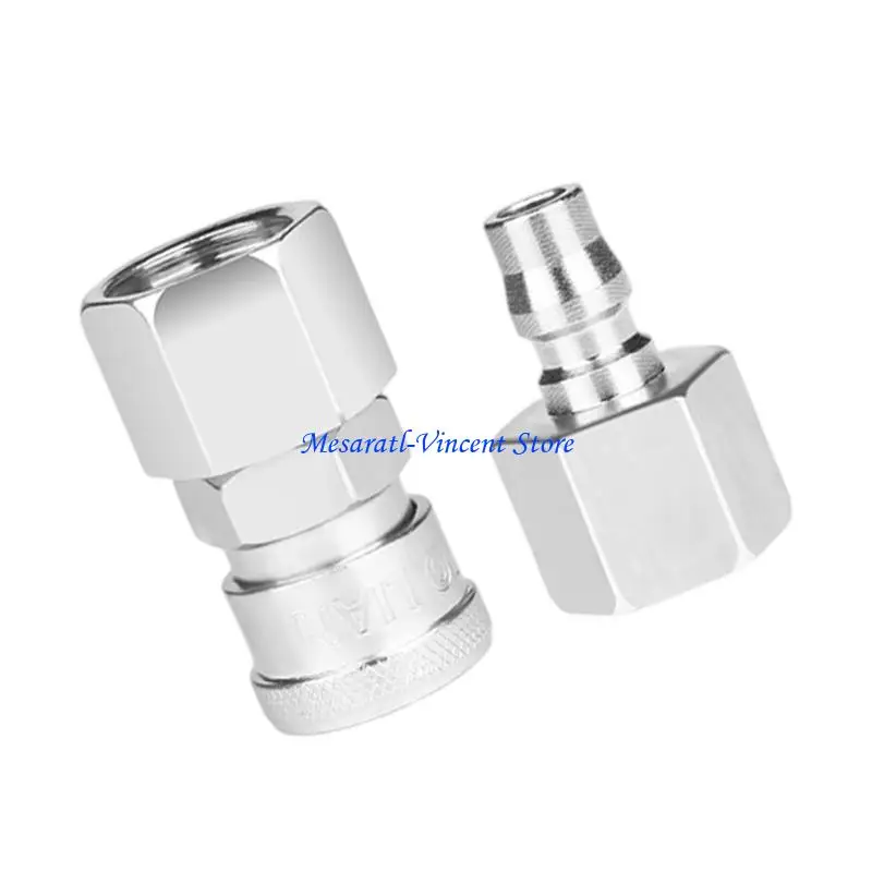 A70F Air Tool Fitting Featuring Internal And External Option For Easy Air Tool Connection And Reinforced Meal Durability