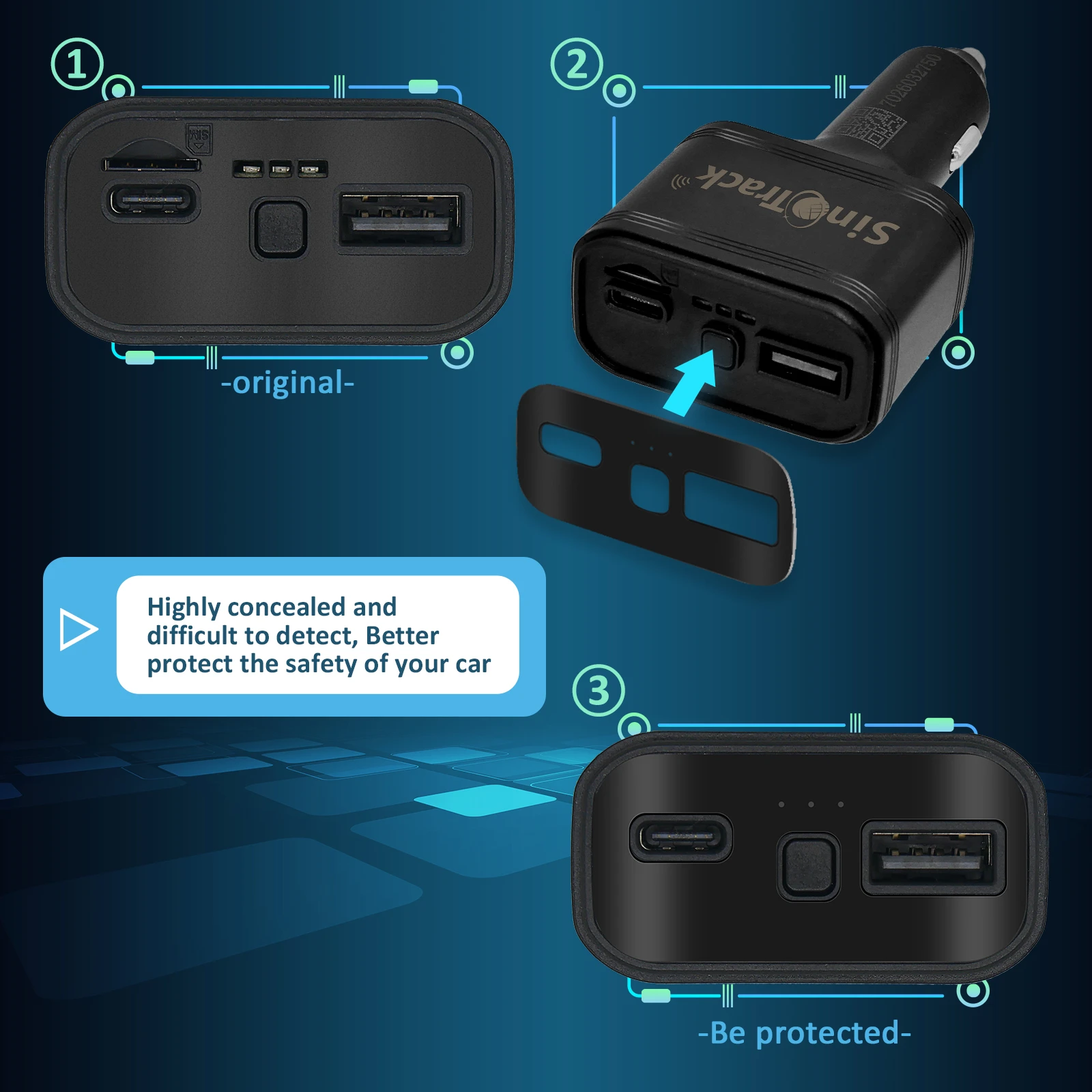 SinoTrack 4G USB سيارة ولاعة السجائر GPS المقتفي ST-909L شاحن هاتف السيارة مع تطبيق تتبع مجاني عبر الإنترنت #5