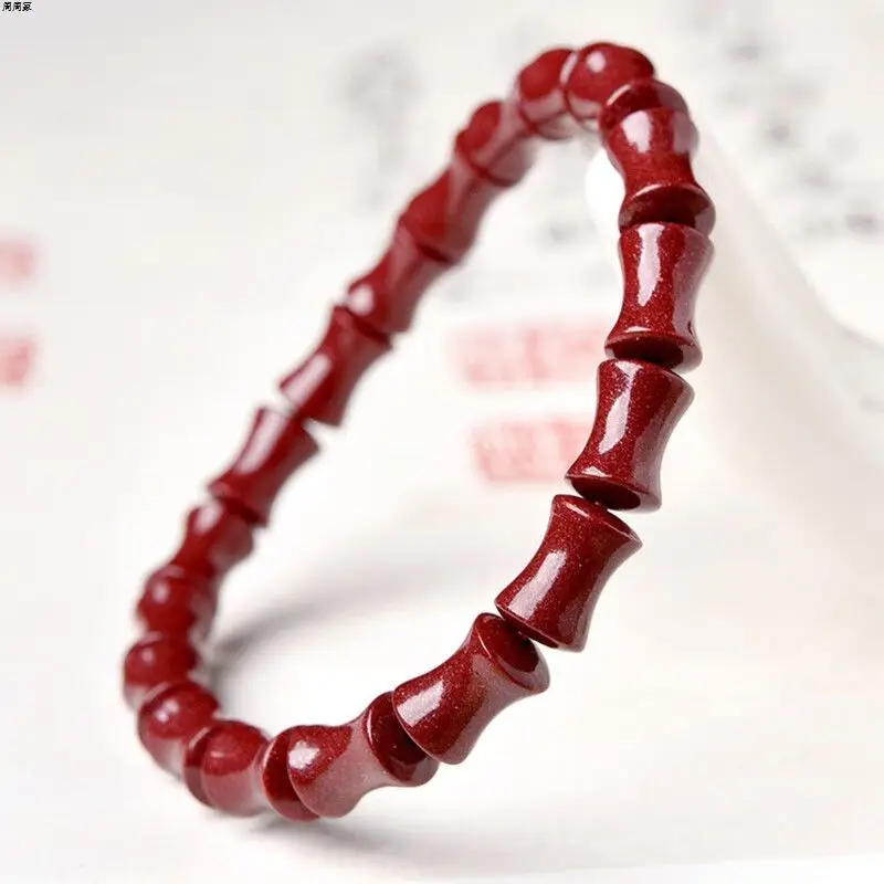 

Бамбуковый браслет из киновари, бамбуковый браслет Gaosheng, женский браслет на День святого Валентина