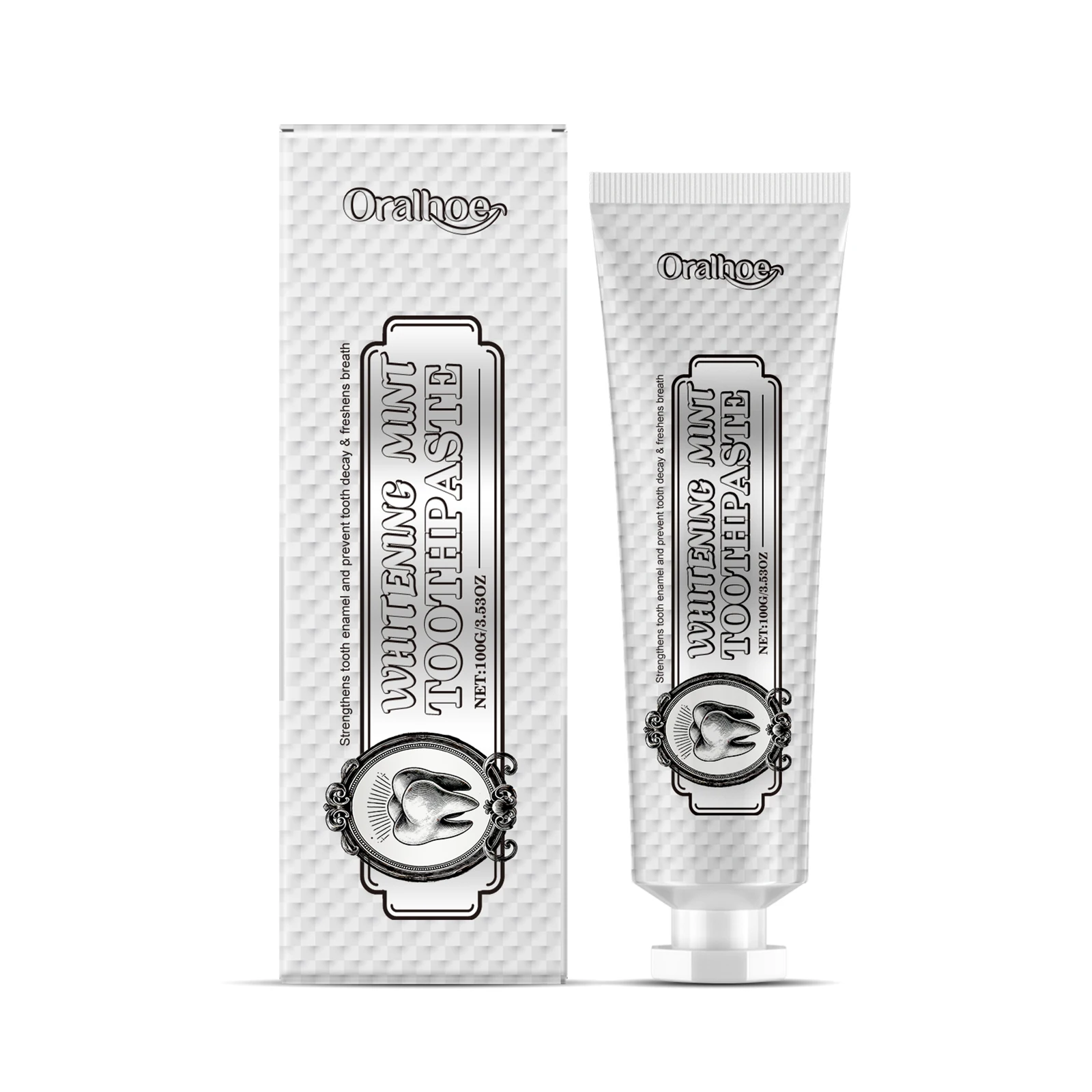 Whitening Toothpaste Hydroxyapatite Stain Removal Lasting Freshness for Sensitive Gum Enamel Repair Cavity Prevention Tooth Care