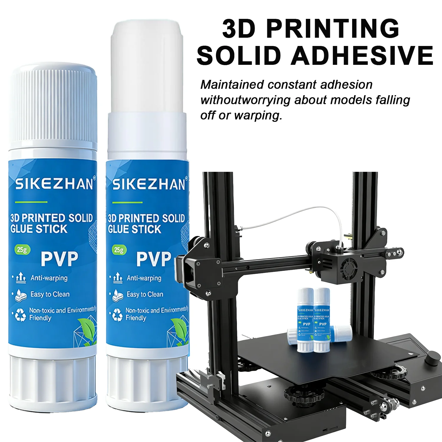 

Клей-стик PVP для 3D-принтеров, 25 г, моющийся, предотвращающий деформацию, нетоксичный, для стеклянной платформы 3D-принтера