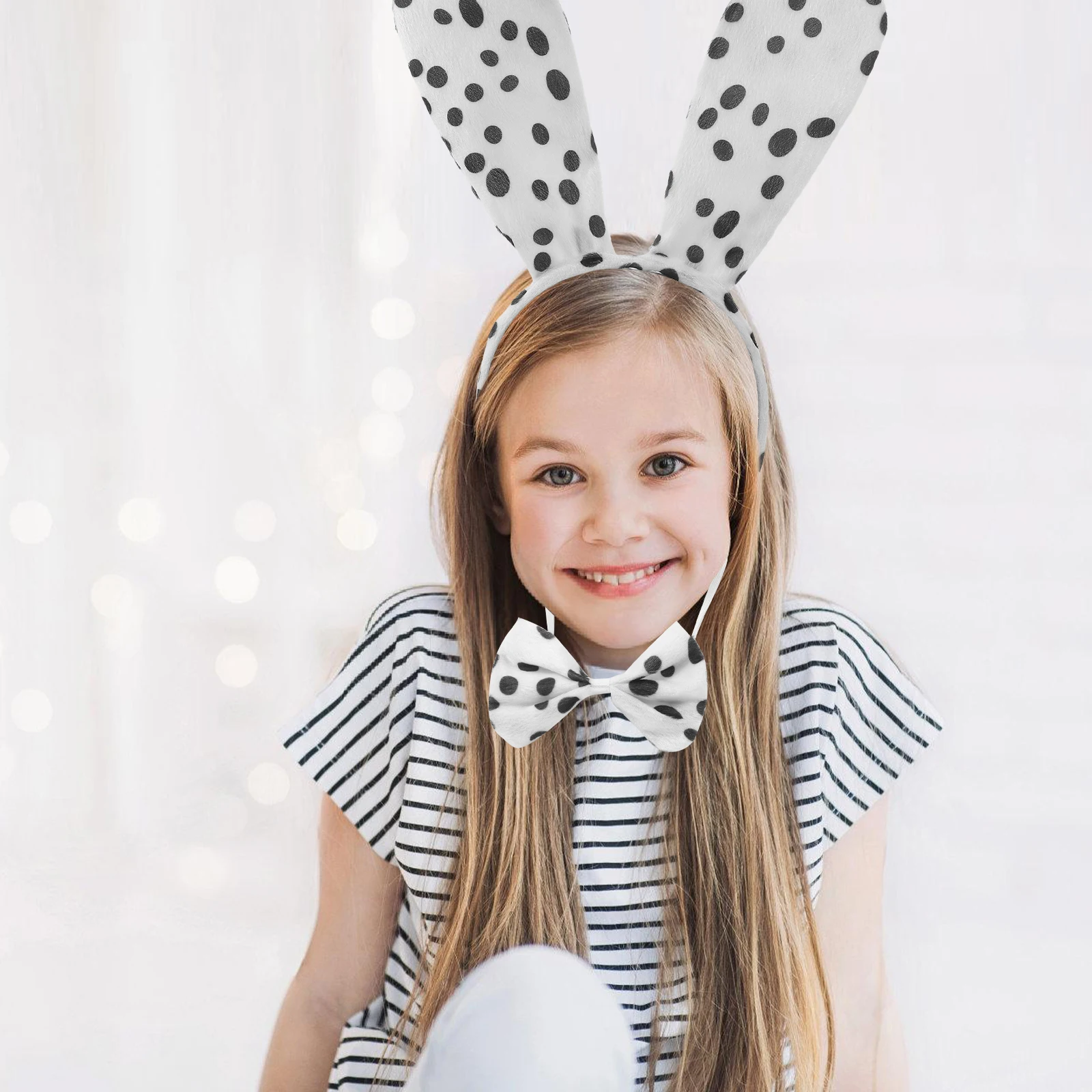 

1 set 1 Spotted Costume Puppy Prop Headband Lightweight Comfortable Party Decorative Hair Accessories Halloween Supplies Animal