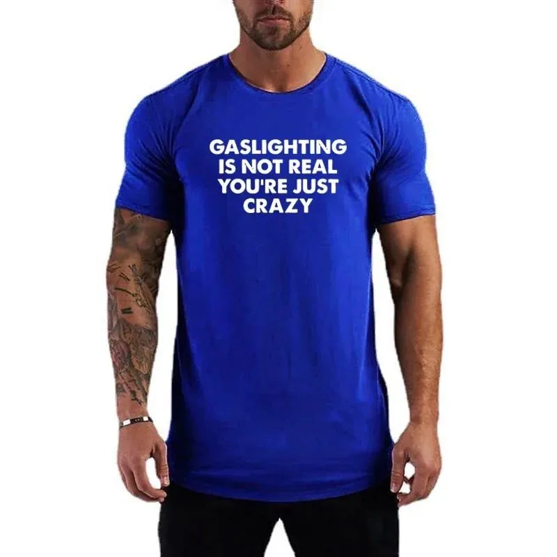 

Summer Gym Bodybuilding Fitness Workout Men's Compression Slim Fit Pure Cotton Breathable Stretch High Street Tops