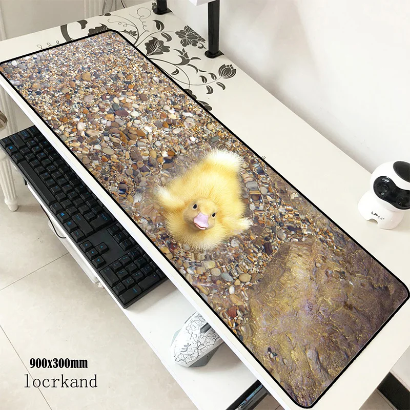 

cute duck mats 900x300x3mm High quality gaming mouse pad big keyboard mousepad HD print notebook gamer accessories padmouse mat