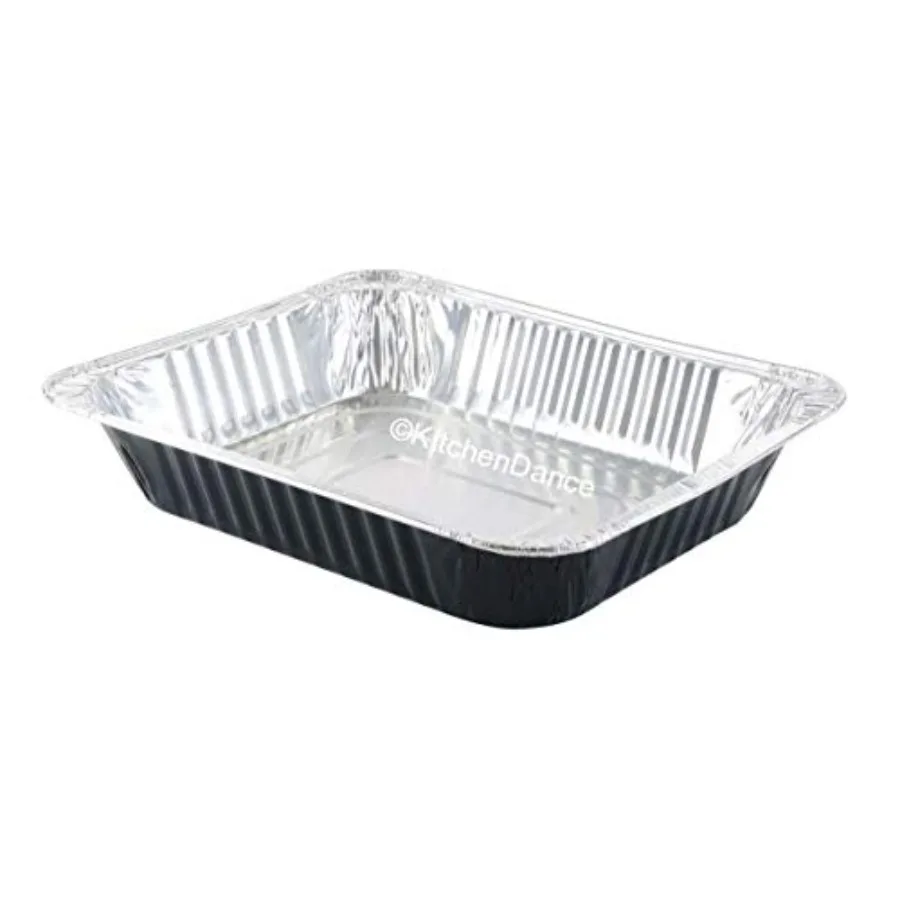 

Disposable Colored Aluminum Foil Half Size Steam Table Pans - Rectangular Baking Pan for Hotels and Restaurants Heavy Duty Pans