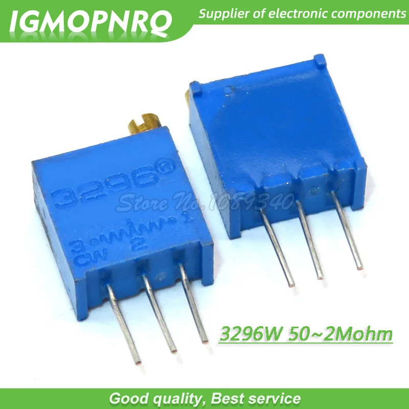 10Pcs/lot 3296W series 3296W 103 10K ohm Top regulation Multiturn Trimmer Potentiometer 1K 2K 5K 20K 50K 100K 200K 3296W-1-103LF