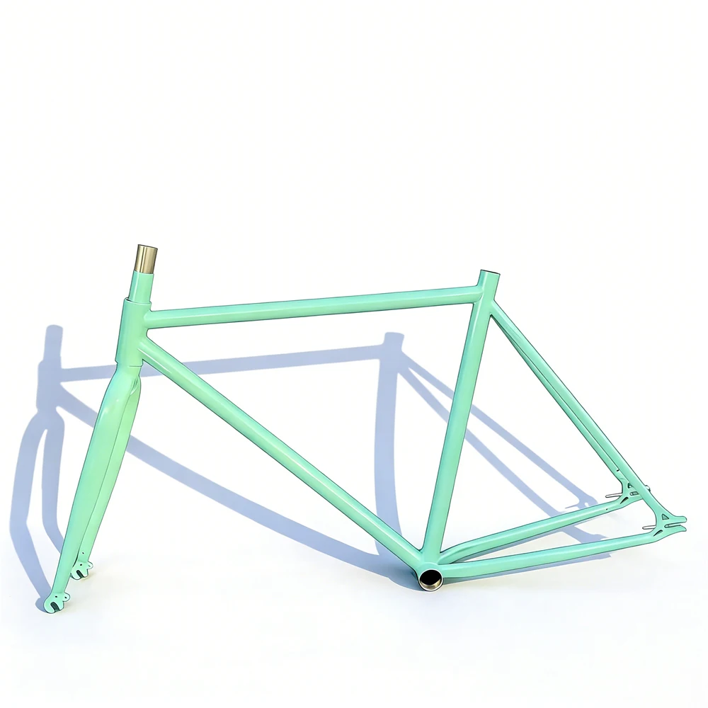 AliExpress JINLUO 700C Fixed Gear Bike Frame High Carbon Steel Material Single Speed Bicycle Frameset Cycling Parts