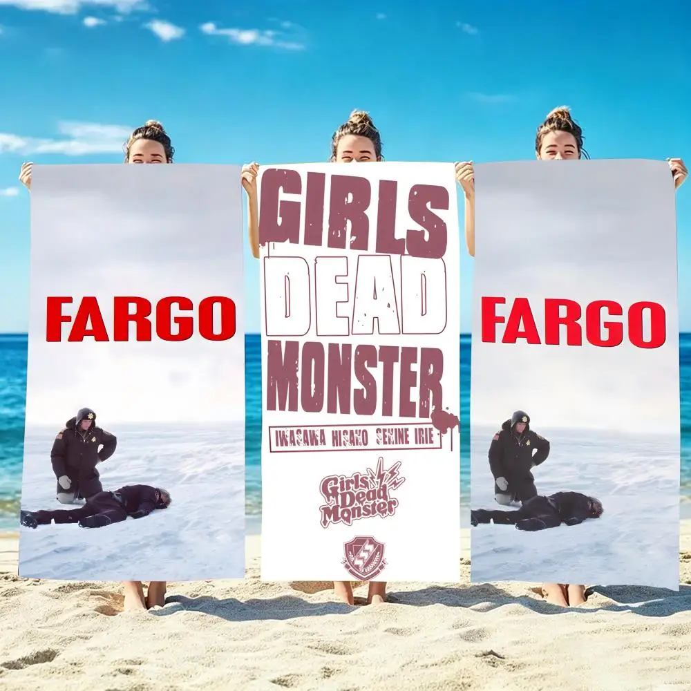 Fargo FX Networks Towel Microfiber beach towel, quick-dry, sand-free, ultra-fine fiber, super soft.