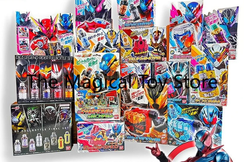 Original Bandai Kamen Rider Build Bubble Jar Genius Bottle Dangerous Set Lava Blizzard DX Brinquedo Criativo de Montar Modelo Artesanal