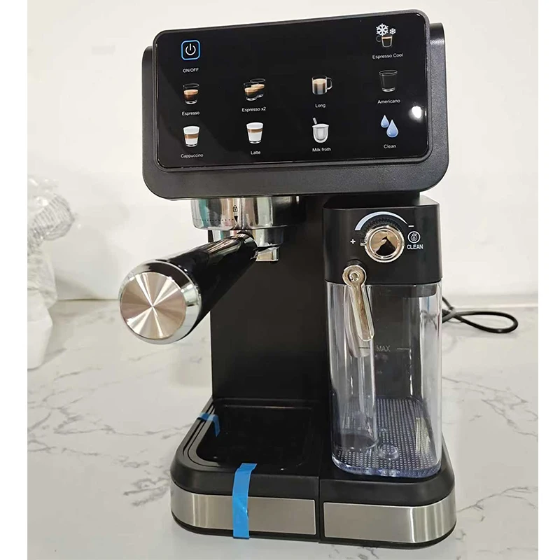 Espresso Machine with Automatic Milk Frothing, 20 Bar Dual-Temperature Extraction, Hot Water Function, and Pre-infusion