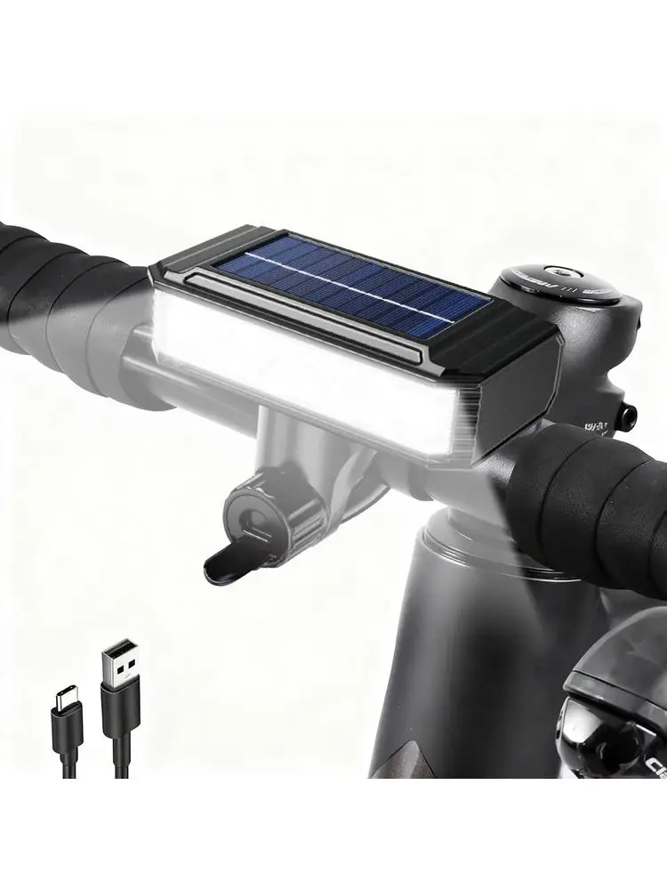 AliExpress NONE Waterproof Bicycle Light Portable USB Rechargeable New Front Lamp LED Flashlight Cycling Accessories for MTB Road Bike Scooter