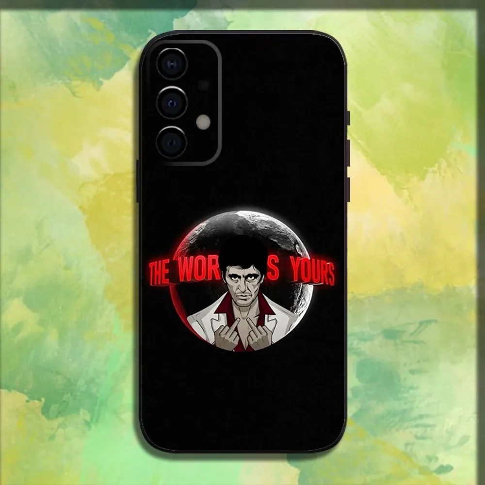 S-Scarfaces Tony M-Montana Phone Case For Samsung Galaxy A13,A21s,A22,A31,A32,A52,A53,A71,A80,A91 Soft Black Cover