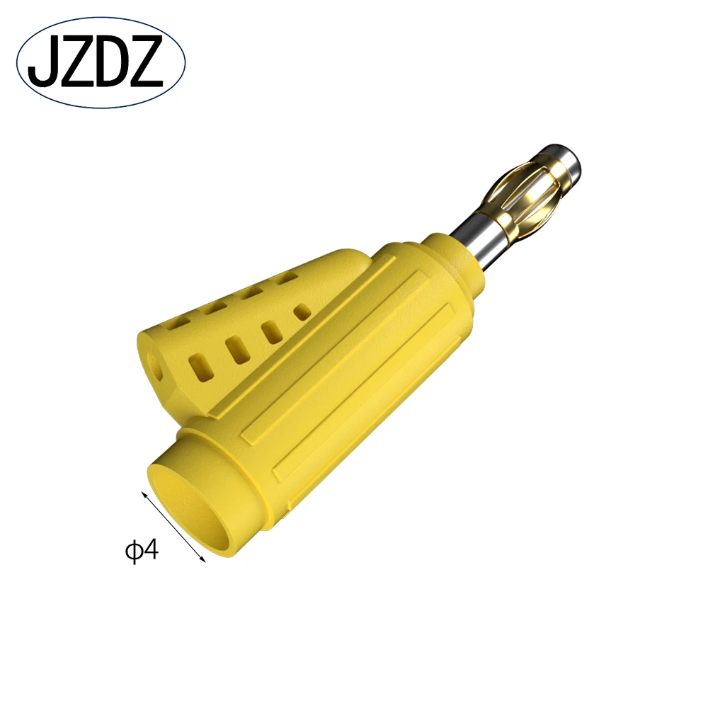 Imagem -05 - Jzdz-gold-plated Power Test Wire mm Dual Banana Plug Faça Você Mesmo Acessórios para Ferramentas Elétricas J.70084a