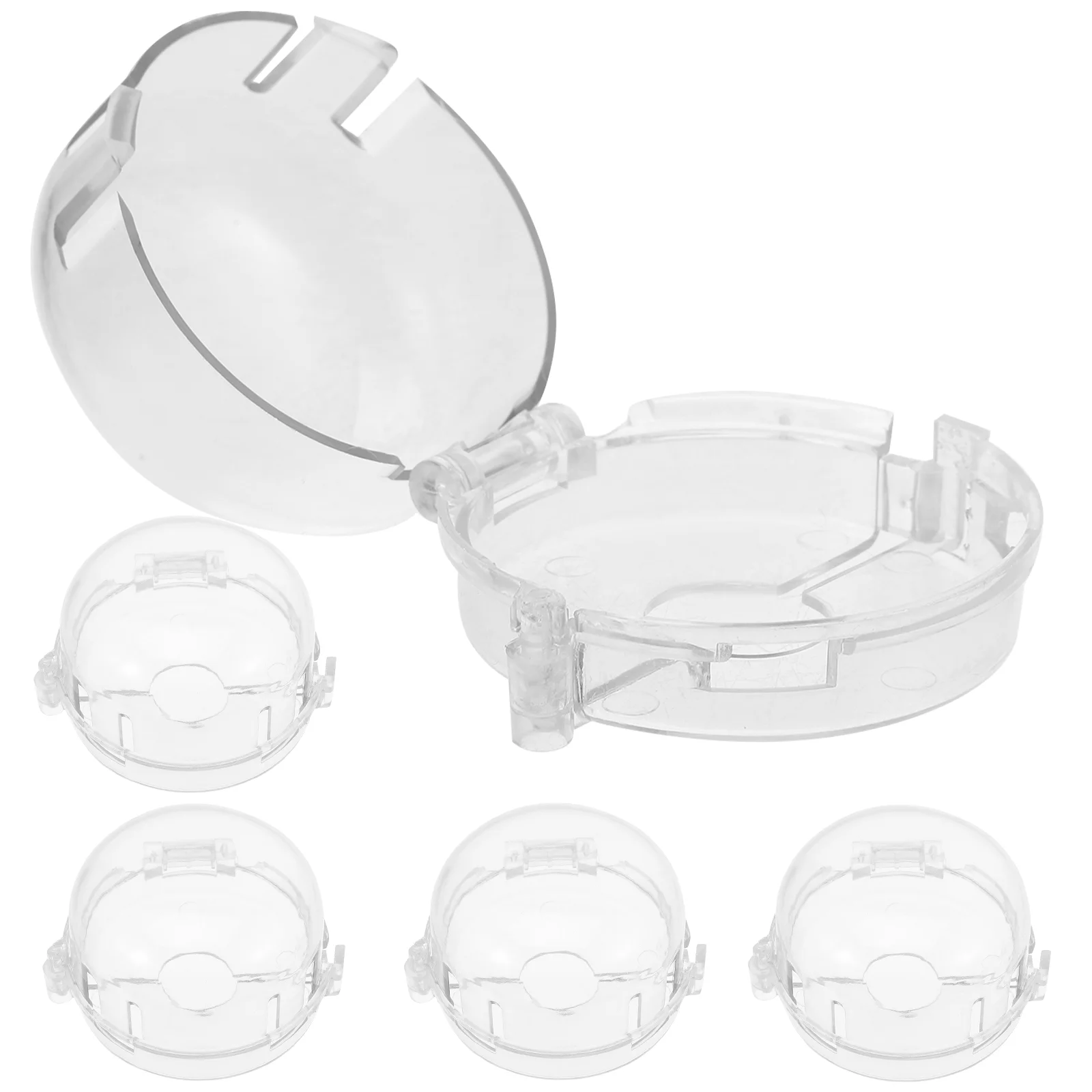 5 Pcs Oven Burner Child Safe Stove Knob Covers Protective Gas Appliance Safety Transparent for