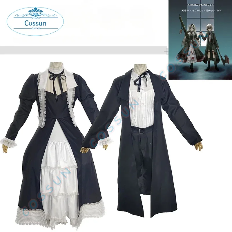 [Customized] Amine Black Lagoon Gemini Gretel/Hansel Cosplay Costume Halloween outfits Women Men Performance costumes