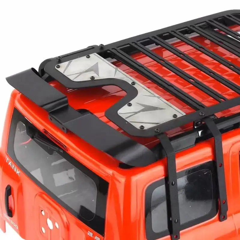 D1RC Thunder KM Tank 300 1/8 Model Climbing Vehicle Metal Simulation Extension Tail Wing Modification