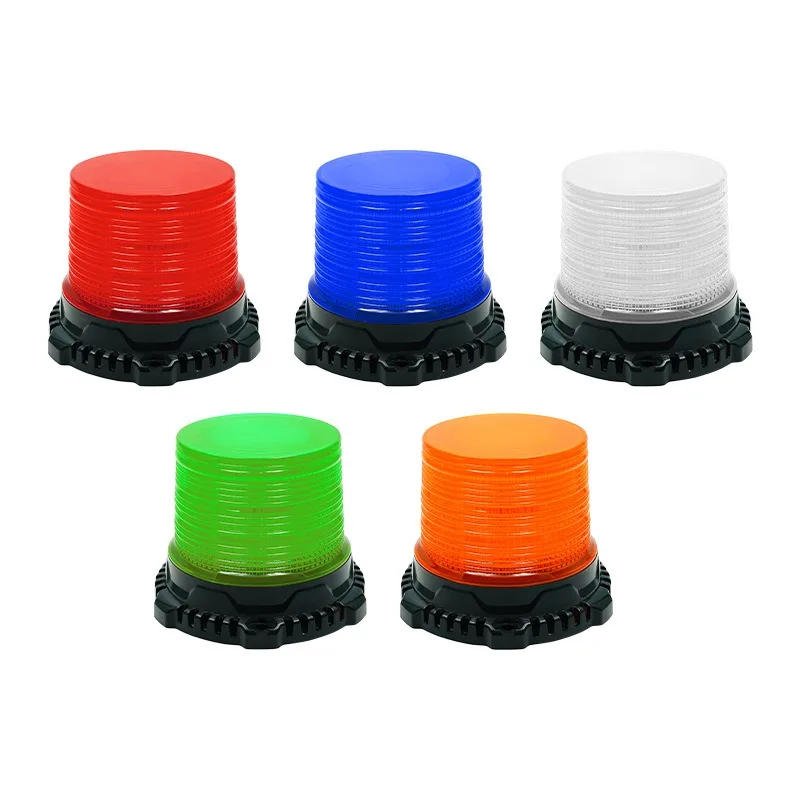 

Waterproof LED Flashing Beacon with Remote for Road Barriers Clear White Light