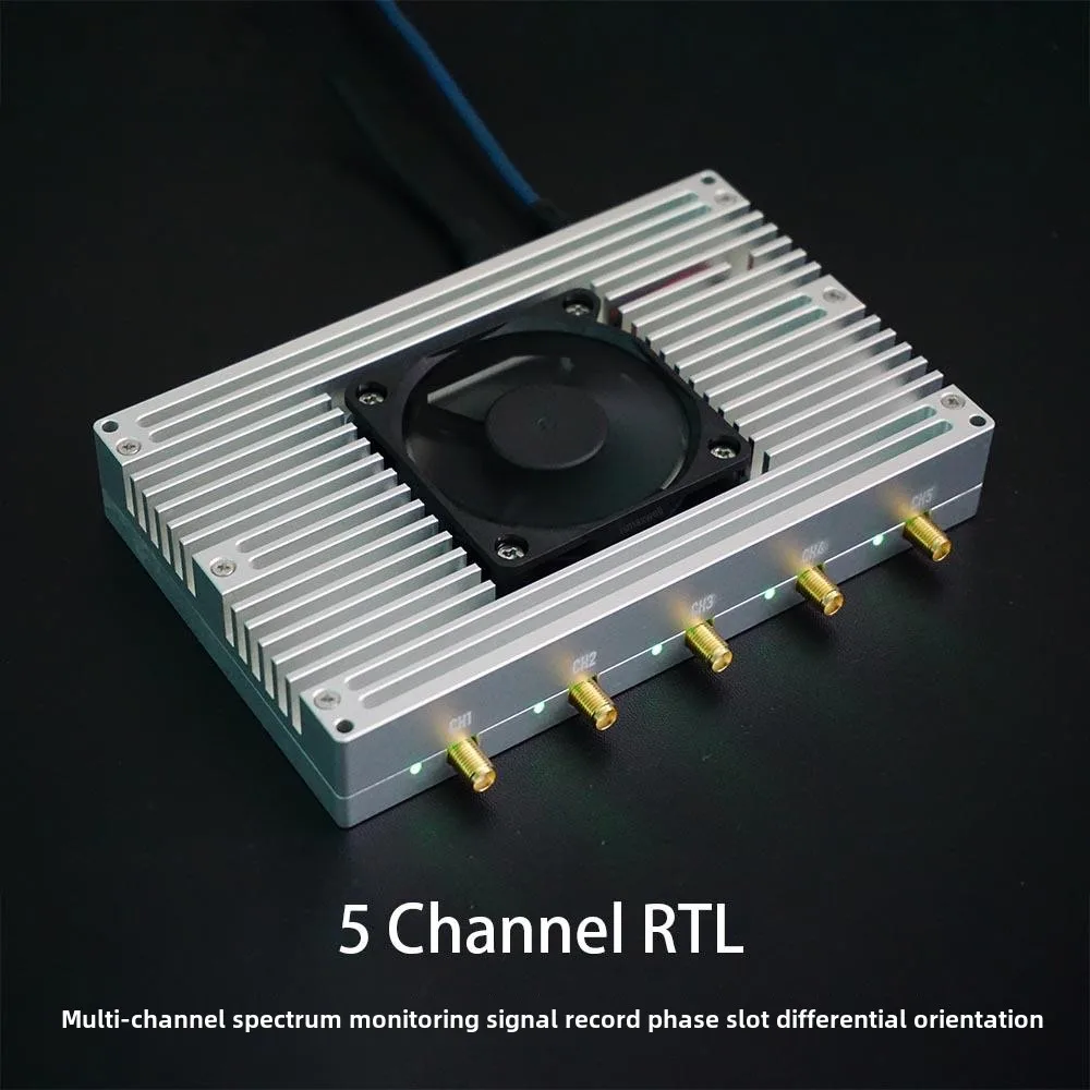 

5-Channel synchronous receiver RTL5CH passive radar module RTL-SDR software radio direction finder