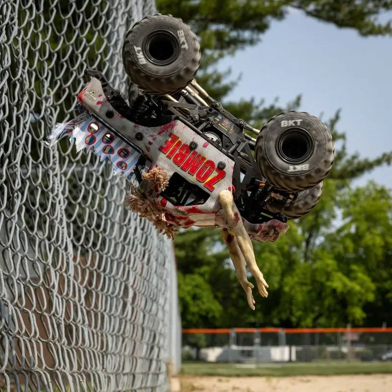 LOSI 1/18 Mini LMT Zombie Spazzolato 2S Simulazione di Controllo Remoto Elettrico 4WD Ponte Dritto Fuoristrada Arrampicata Veicolo Giocattolo Regalo