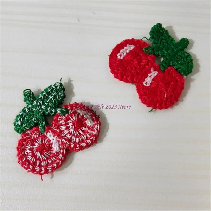 49ME Small Fruit Fabric Patches Set for Sewing On Clothing Embellishment 20Pcs