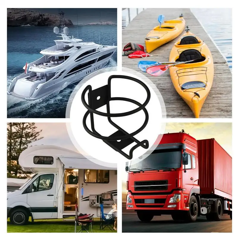 Portabottiglie per barche Portabottiglie per barche in metallo Portabottiglie antiscivolo Facile da installare Portabicchieri per rimorchio marino Camion Auto RV
