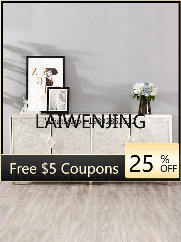 

JJ2 Dining Side Living Room Partition American Entrance Cabinet Shoe Cabinet Shell High Locker Solid Wood