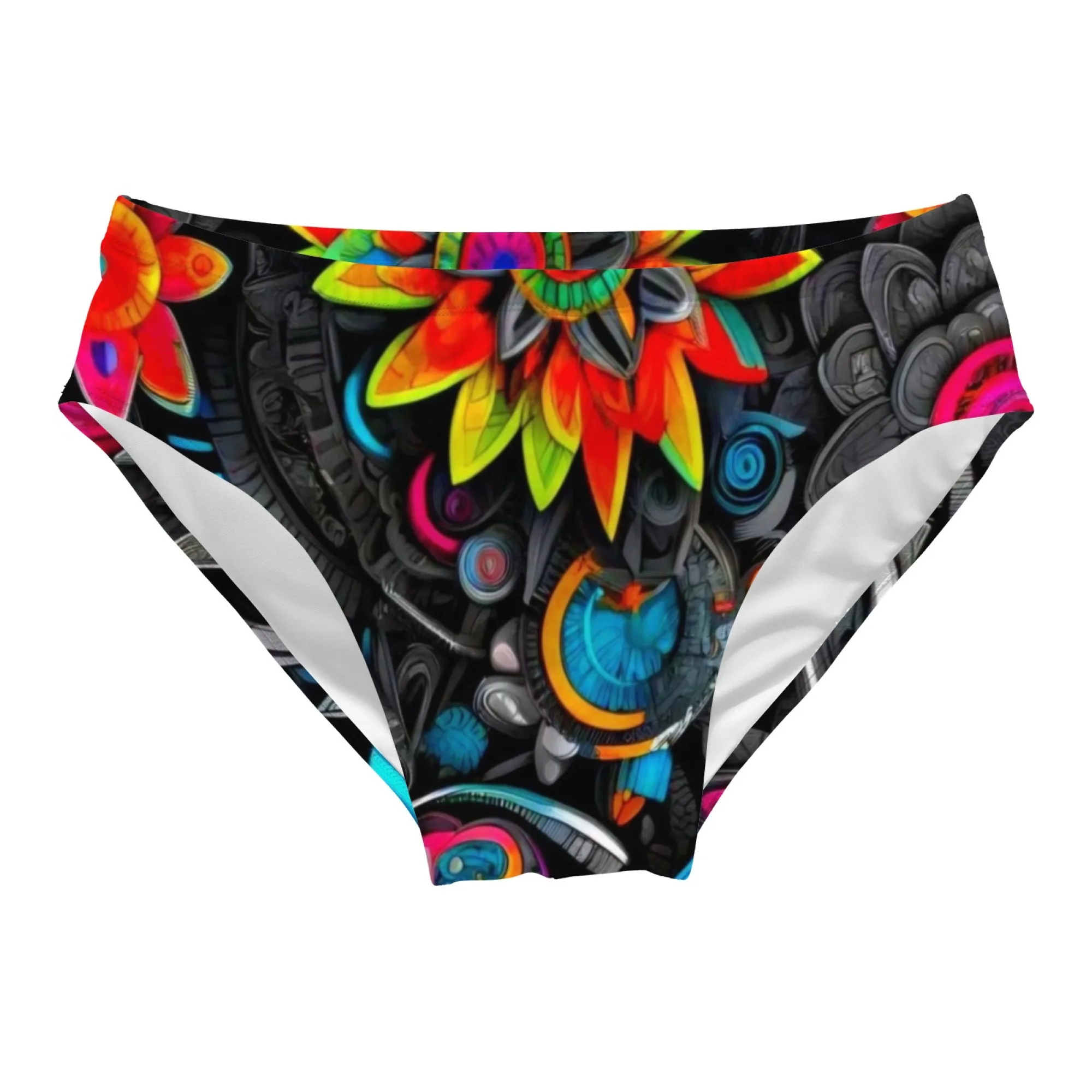 Psychedelic Mandala Swim Trunks Lightweight Comfortable Sexy Men's Triangle Trunks Pool Party Beach Vacations Sexy Men's Bikinis