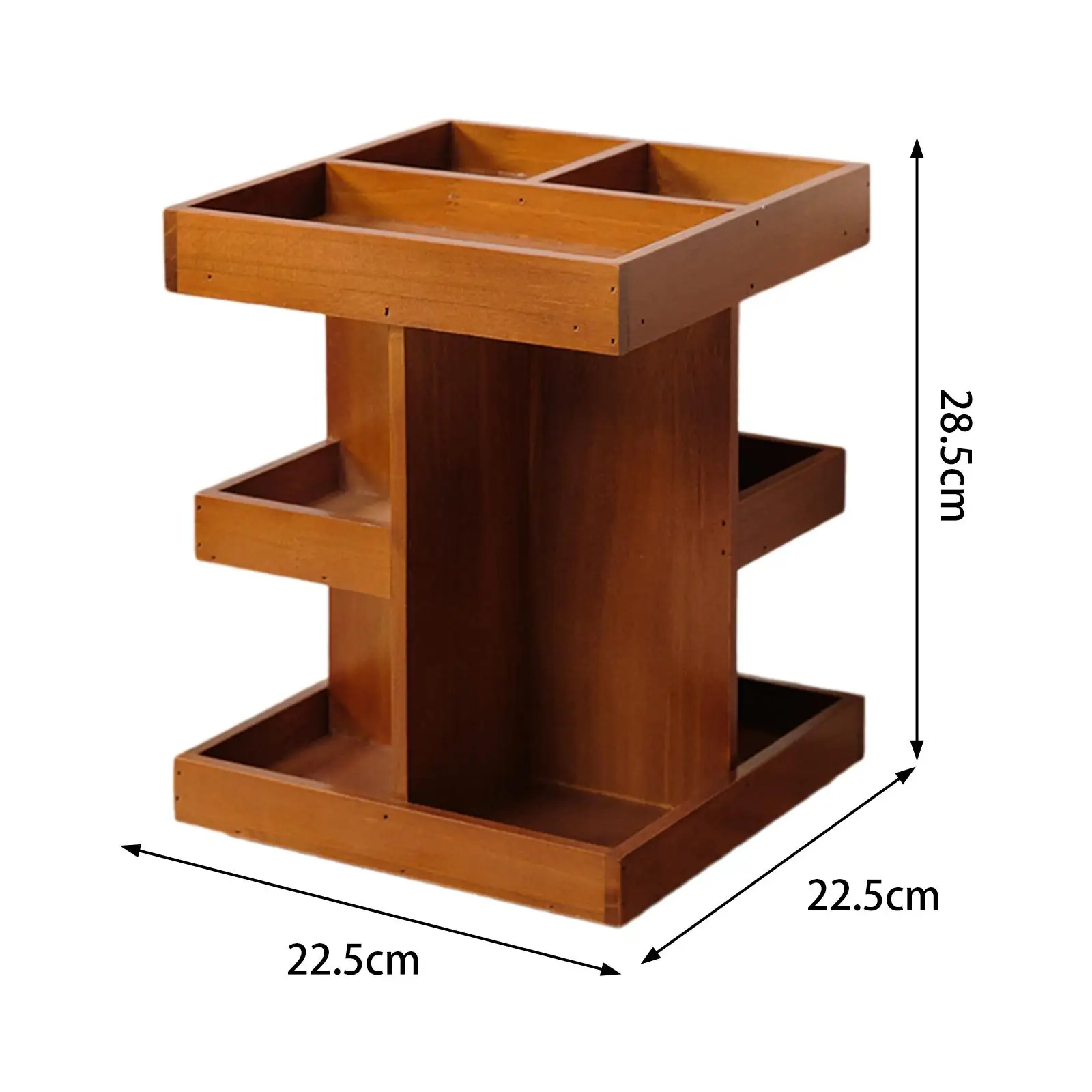 Rotating Cosmetic Storage Box Accessories Decorative Large Capacity Tower Organizer for Countertop Dorm Kitchen Bedroom Tabletop