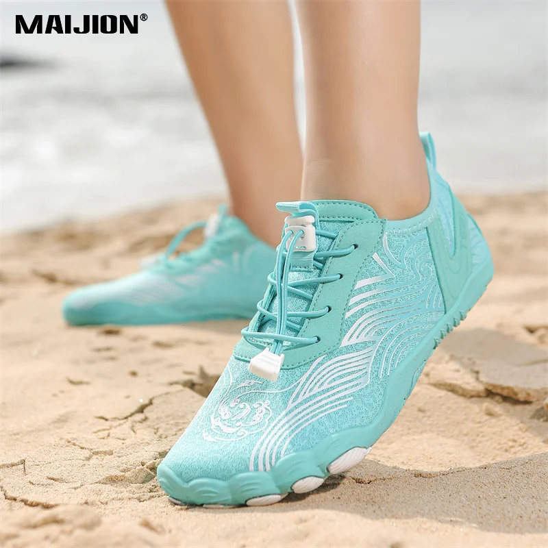

Men Women Summer Breathable Water Shoes Quick Drying Beach Barefoot Aqua Shoes Non-slip River Sea Wading Sneakers
