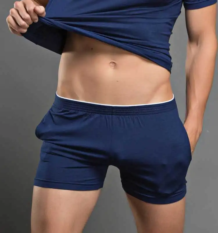 Men's Modal Cotton Shorts Comfortable Home Pants Sleepers Home Solid Colors simple and fashionable men shorts pajama pants home