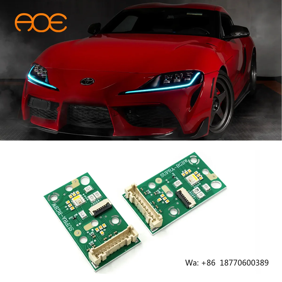 2020-2024 for Toyota for Supra LED Headlight DRL Upgrade Kit New Condition APP Color Changing RGB DRL Modules