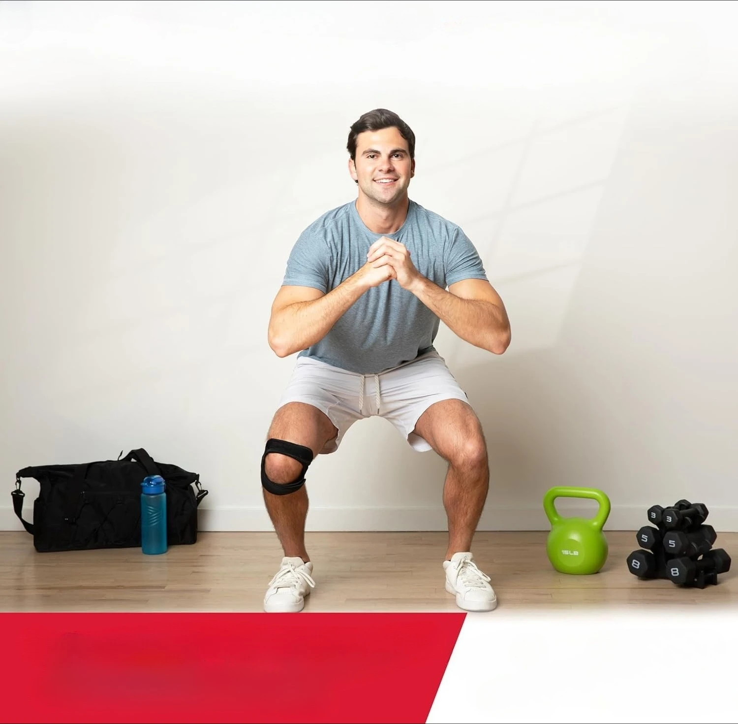 NEW 1Piece Patellar Tendon Support Strap Adjustable Knee Strap for Exercise Running Fitness Compression Knee Support.