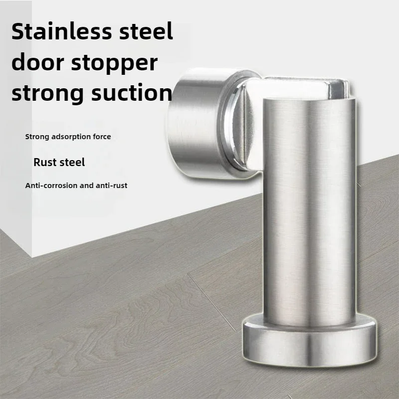 

304 stainless steel thickened strong magnetic wall suction project, bathroom anti-collision and soundproof door stopper