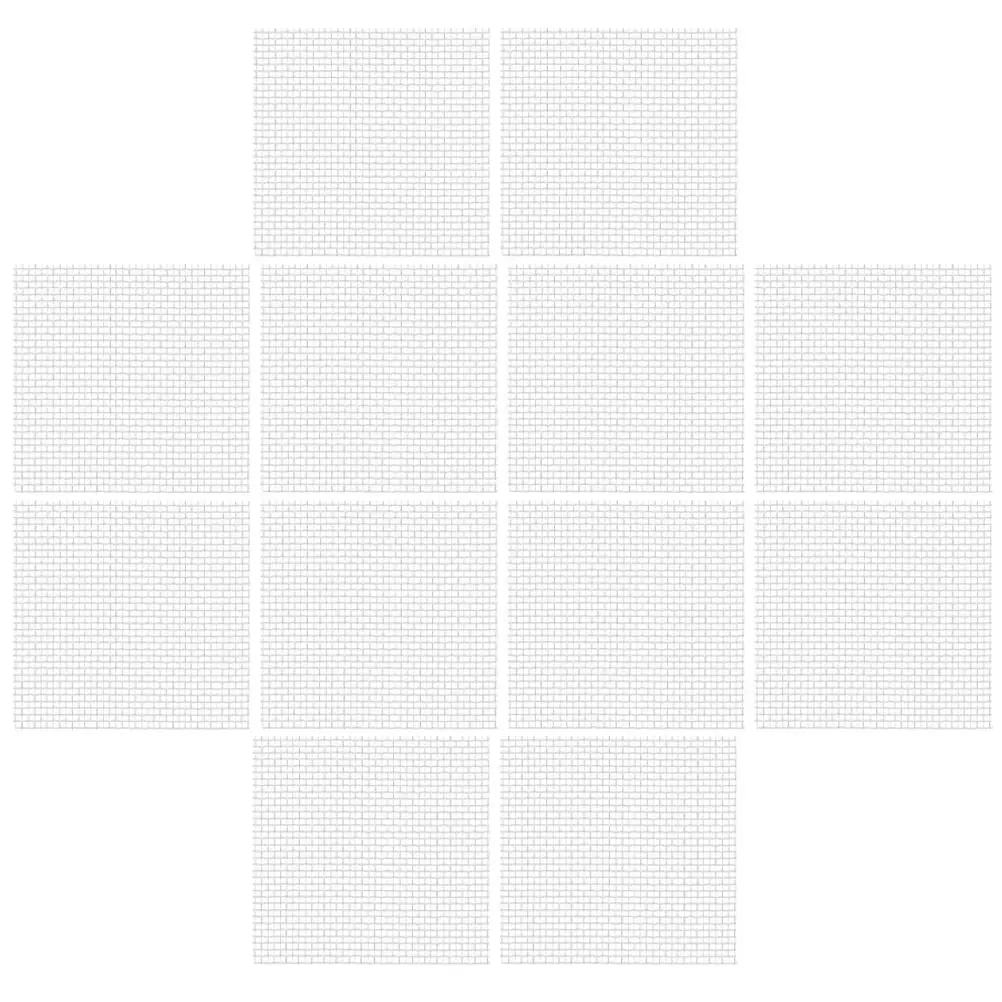 

12pcs 8x8cm Stainless Steel Moss Mesh Pad for Aquarium Fish Tank Decor Wear Resistant Sturdy Wire Net Planting Accessories