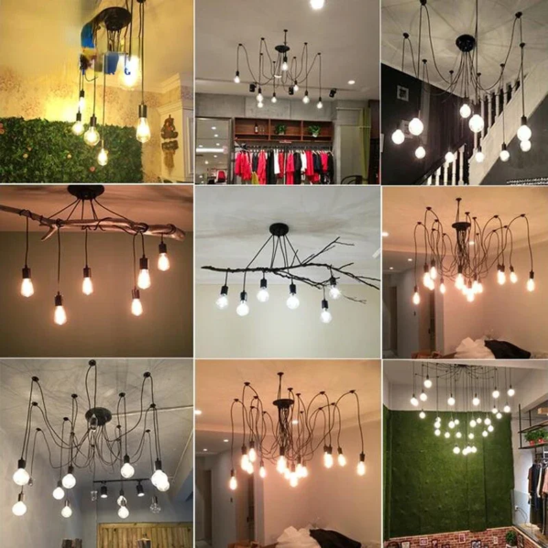 LOFT Office Retro Industrial Wind Chandelier Clothing Store Creative 6 First Sky Girl Scatter Chandelier Wholesale