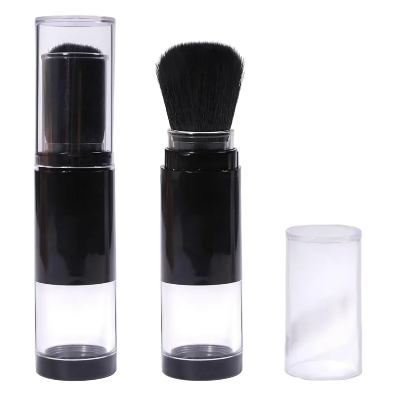 WORTHOWN-2Pcs Embossing Powder Brushes Retractable Applicator Tool Craft Painting Powder Brush Soft Bristles Handle Tool