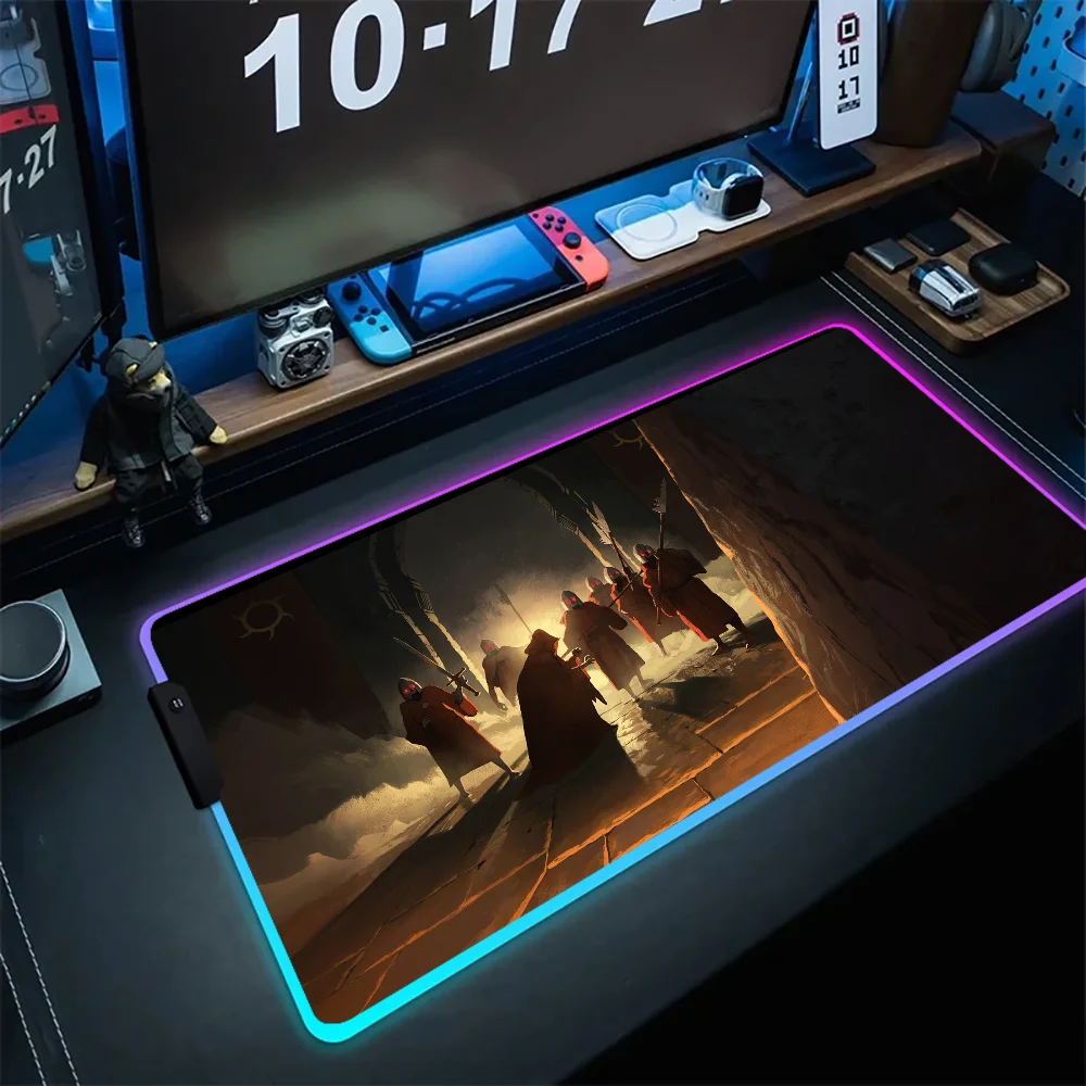 

Rgb Desk Carpet Keyboard Large Valorant Computer Table Mause Pad Anime Accessories Backlit Mat Pc Gamer Mouse Gaming Mousepad XL